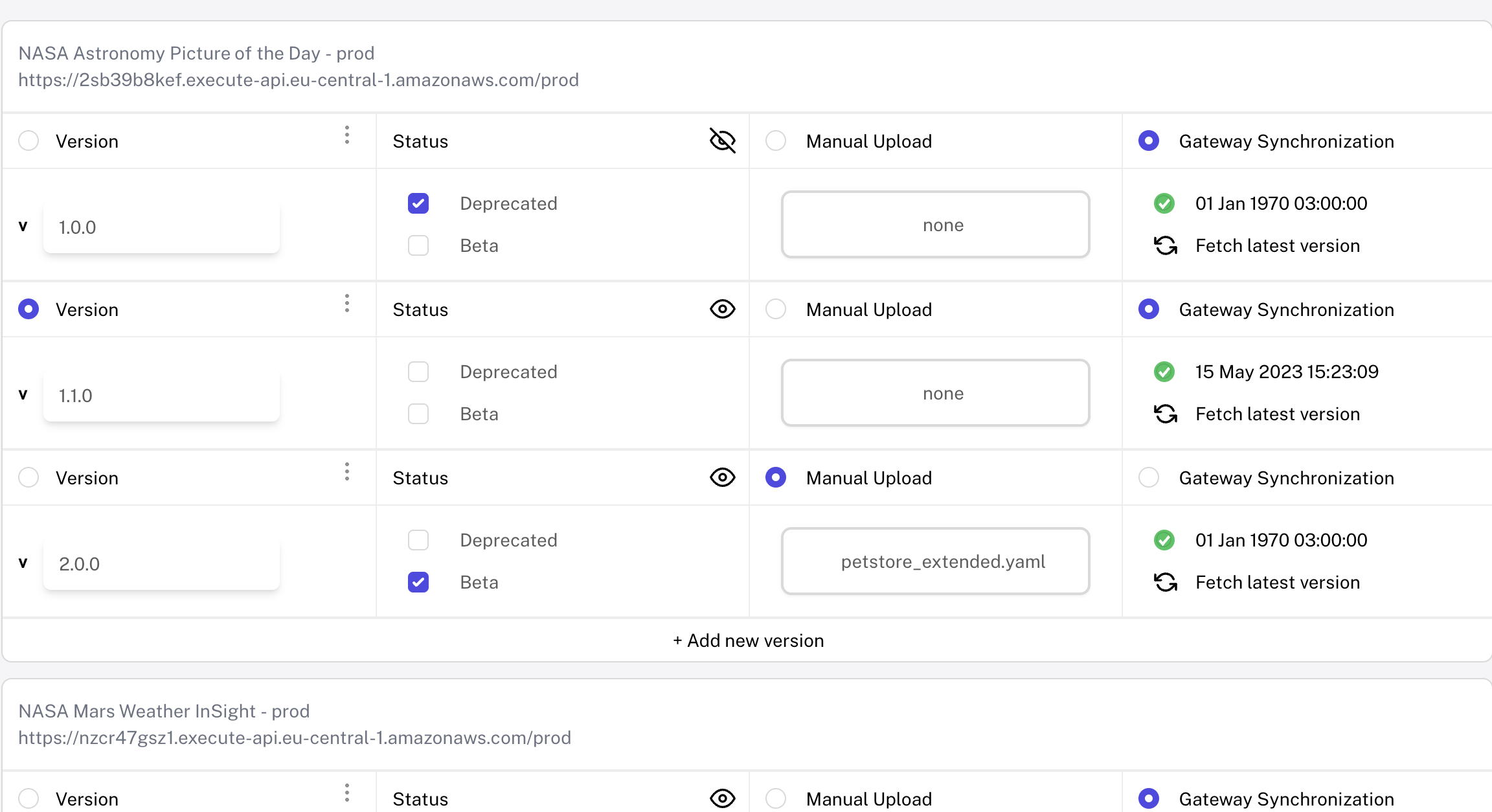 API specification viewer with try-out and code samples